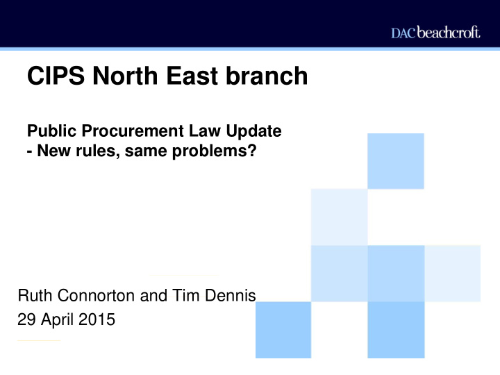public procurement law update new rules same problems