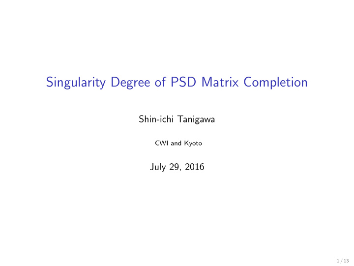 singularity degree of psd matrix completion
