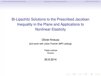 Bi-Lipschitz Solutions to the Prescribed Jacobian  Inequality in the Plane and Applications to