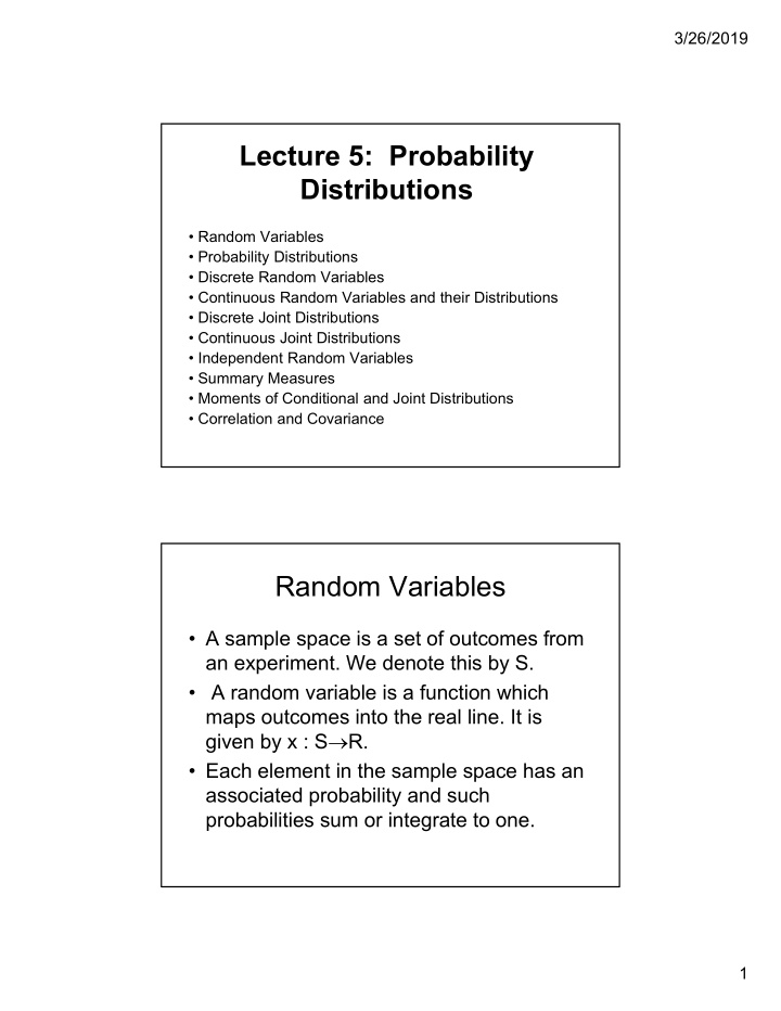 lecture 5 probability distributions
