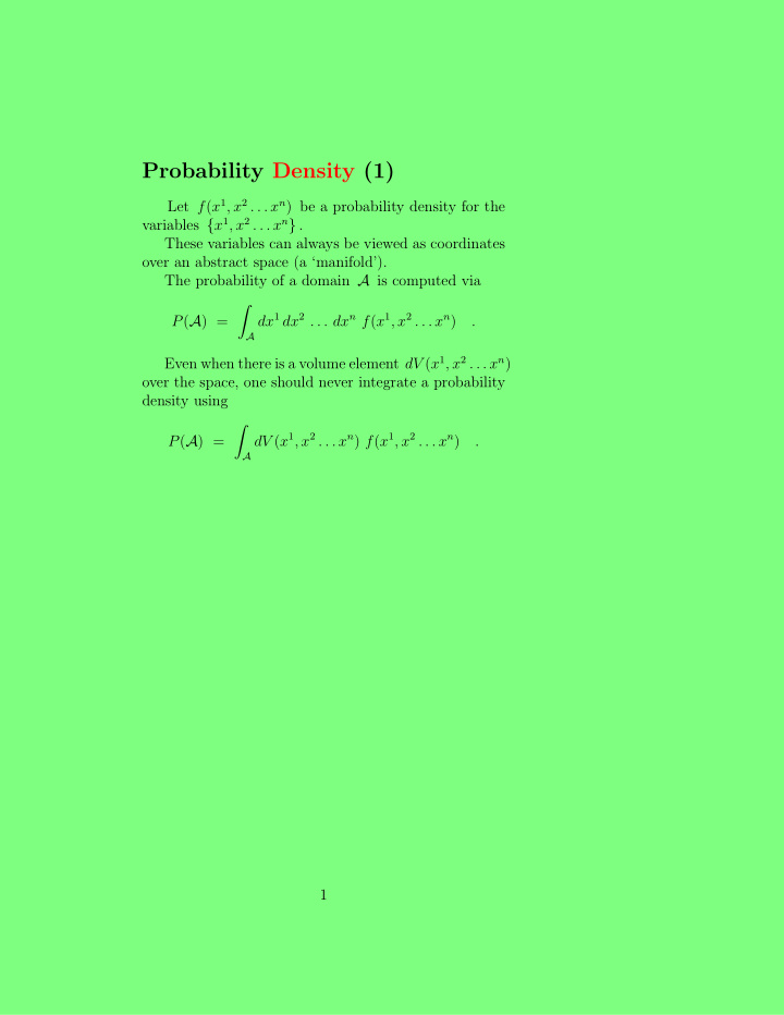 probability density 1