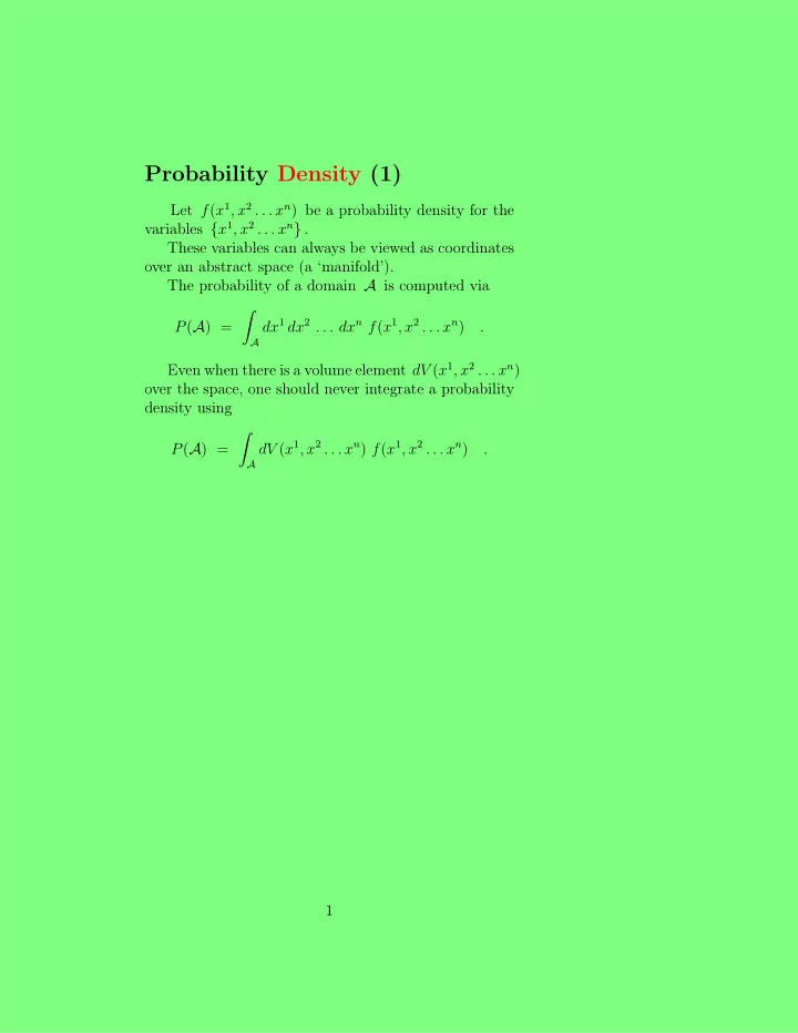 probability density 1