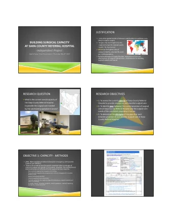 JUSTIFICATION  ~11% of the global burden of disease is attributable to conditions very likely to