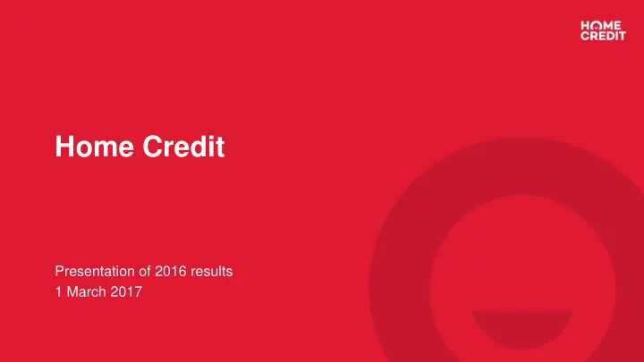 home credit