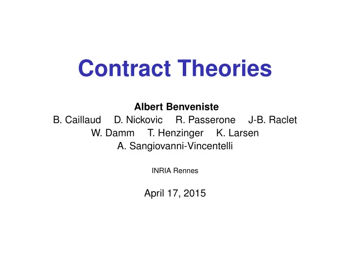 contract theories