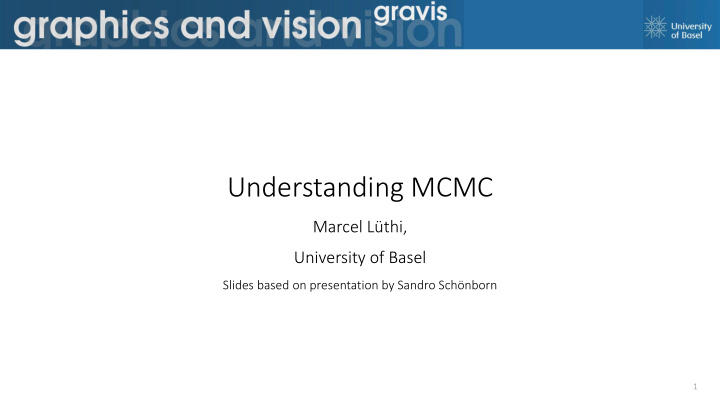 understanding mcmc