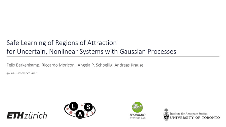 safe learning of regions of attraction for uncertain