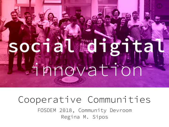 cooperative communities