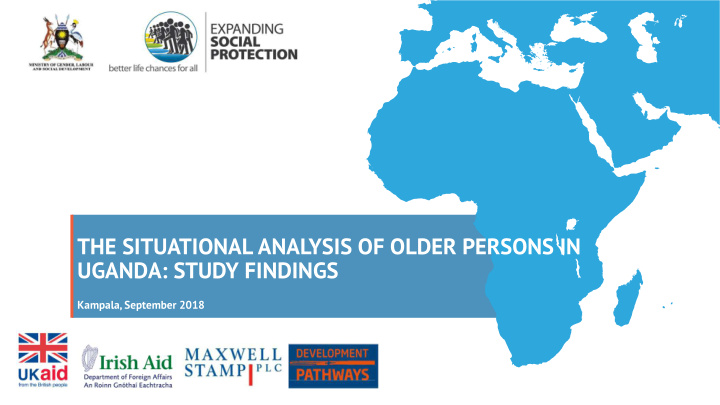 the situational analysis of older persons in uganda study