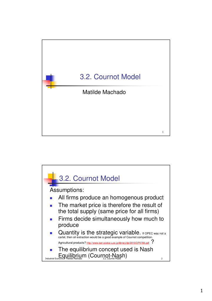 3 2 cournot model