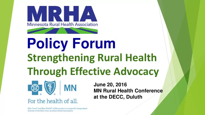policy forum