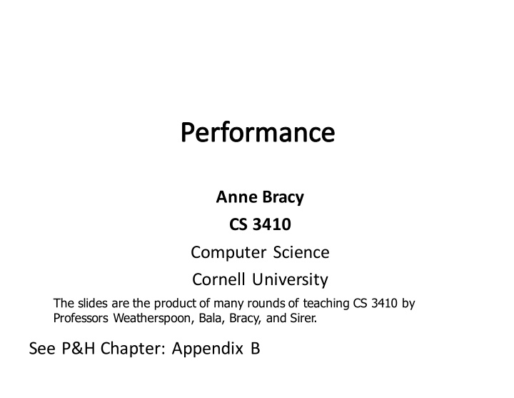 anne bracy cs 3410 computer science cornell university