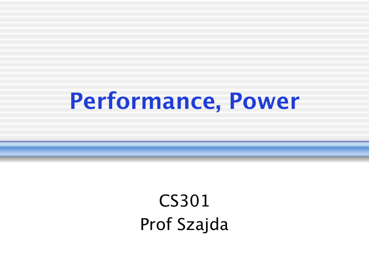 performance power