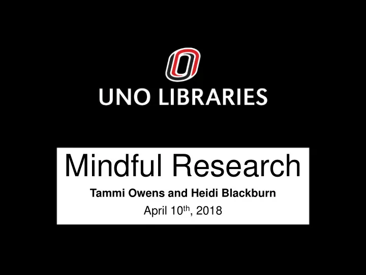 mindful research