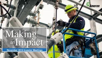 Making  Impact  an  November 2016 Investor Meetings  Cautionary Statements  Use of Non-GAAP