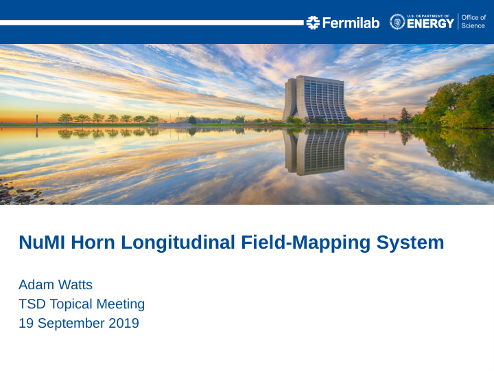 numi horn longitudinal field mapping system