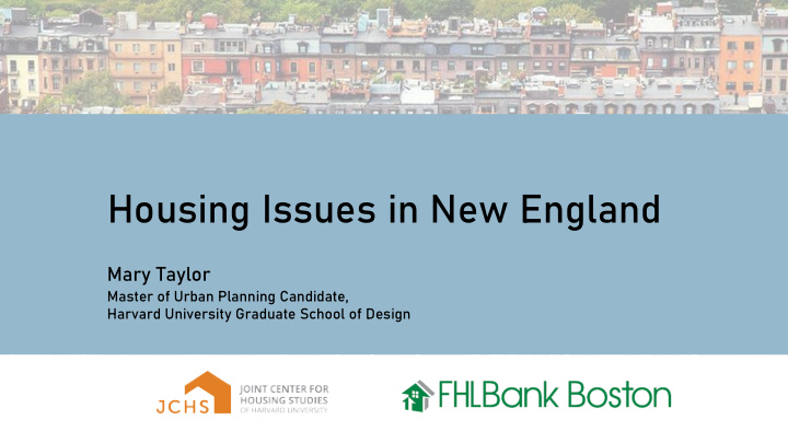 housing issues in new england