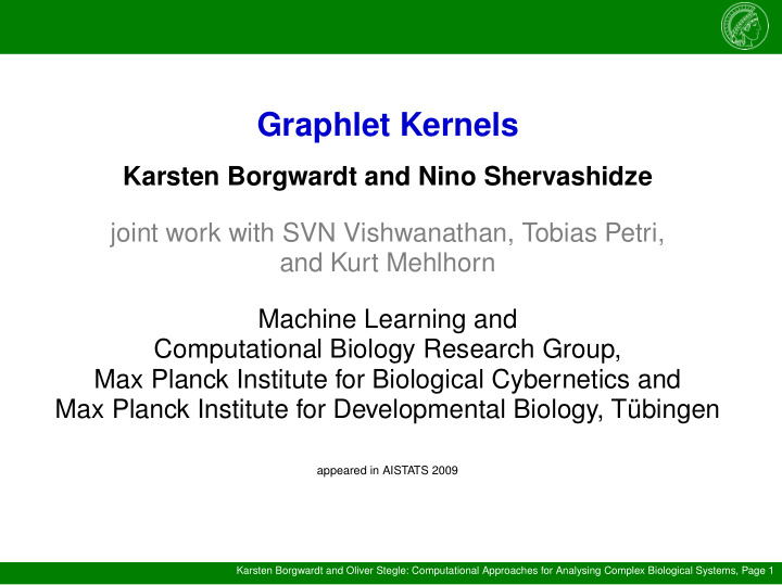 graphlet kernels