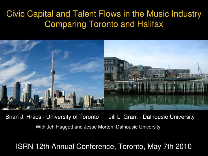 civic capital and talent flows in the music industry
