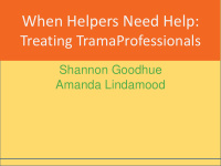 when helpers need help