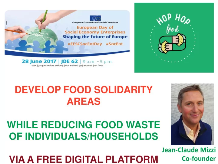 develop food solidarity