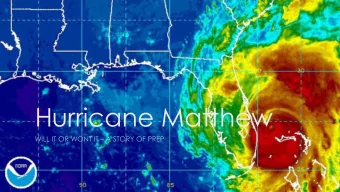 Hurricane Matthew WILL IT OR WONT IT  A STORY OF PREP  The First Warnings  Florida has not