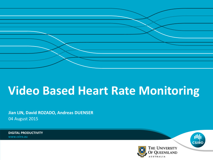 video based heart rate monitoring