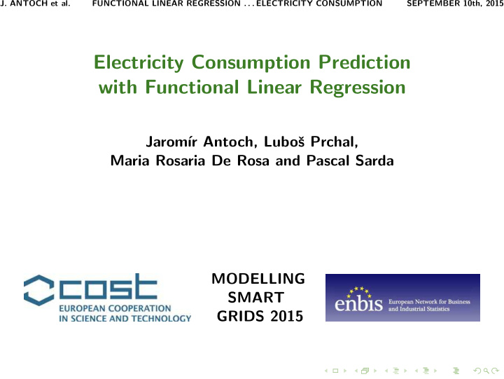 electricity consumption prediction with functional linear