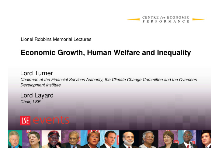 economic growth human welfare and inequality