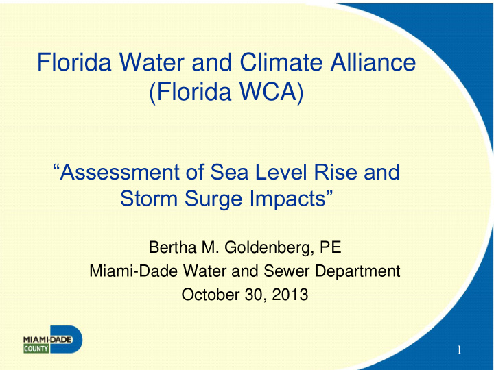 florida water and climate alliance florida wca assessment