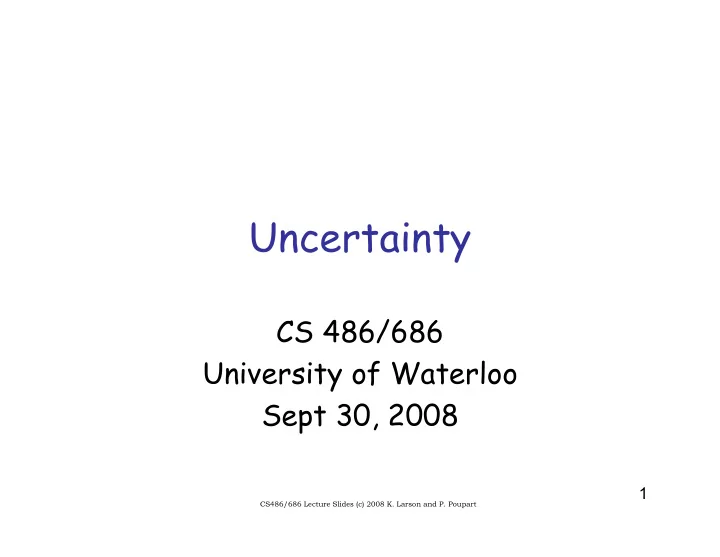 uncertainty