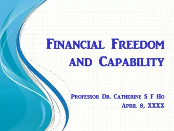 Presenta  entatio  tion  n Outli  line  ne  What  t do you want  t to achieve  ieve in life?