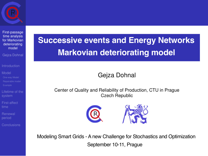 successive events and energy networks