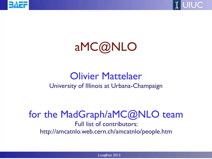 amc nlo