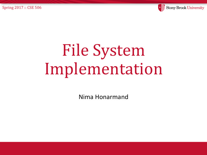 file system