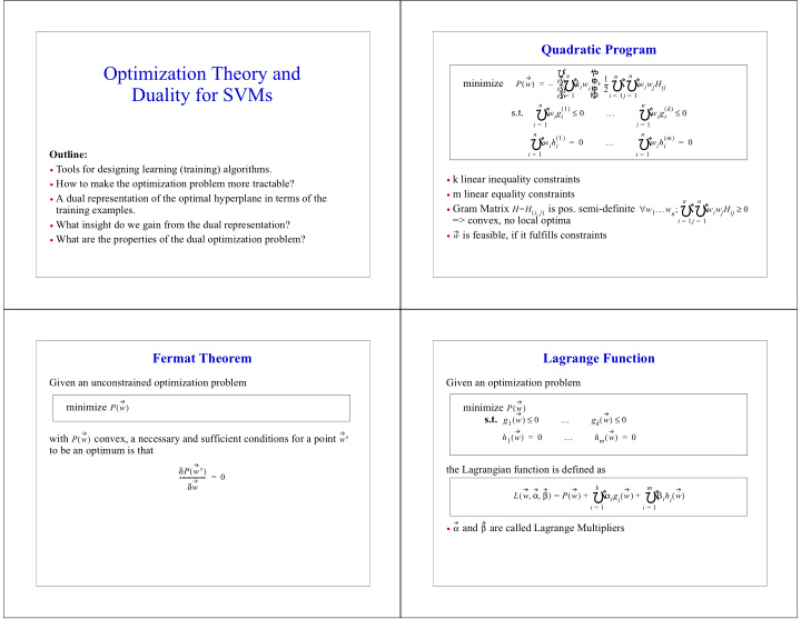 optimization theory and