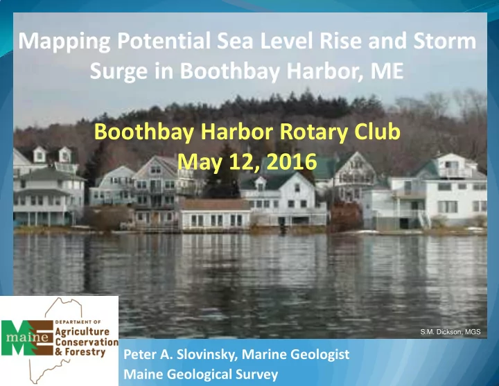 mapping potential sea level rise and storm