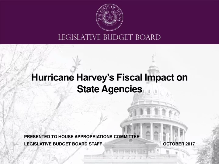 hurricane harvey s fiscal impact on