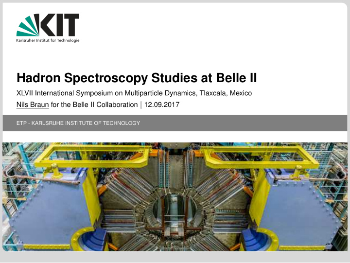 hadron spectroscopy studies at belle ii