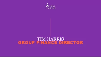 TIM HARRIS  GROUP FINANCE DIRECTOR  RECORD BREAKING  TRADING  PERFORMANCE IN 2015    Record year
