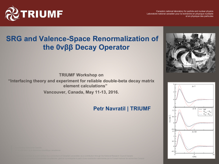 srg and valence space renormalization of the 0 decay