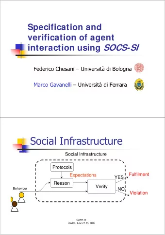 Social Infrastructure  Social Infrastructure  Protocols  Fulfilment  Expectations  YES  Reason