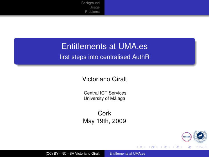 entitlements at uma es