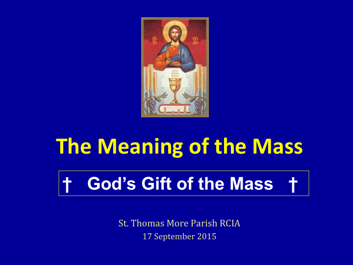 the meaning of the mass