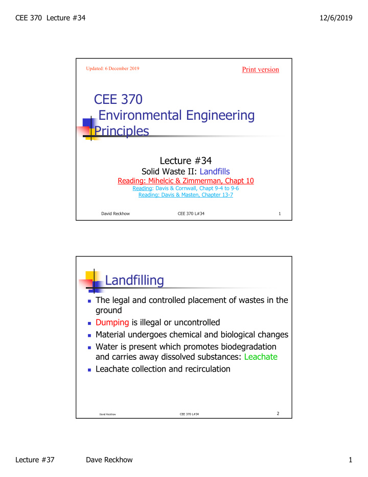 cee 370 environmental engineering principles