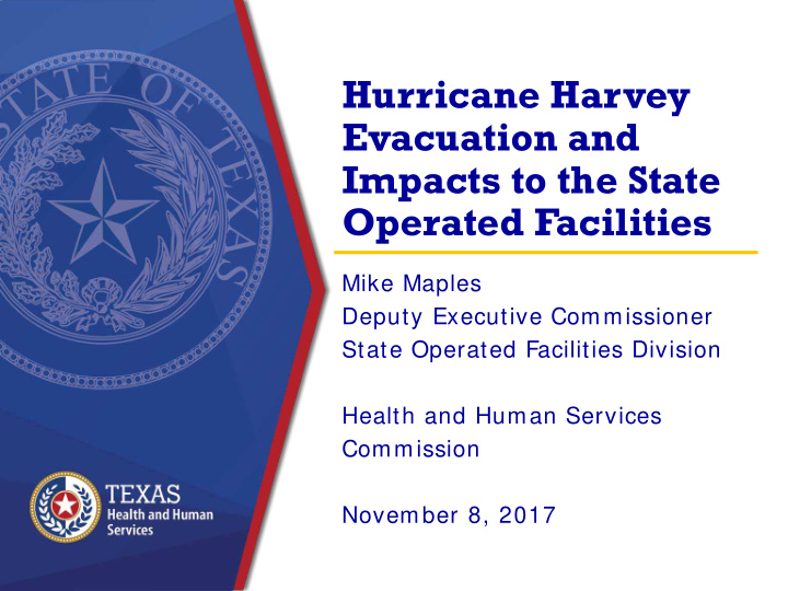 hurricane harvey evacuation and impacts to the state