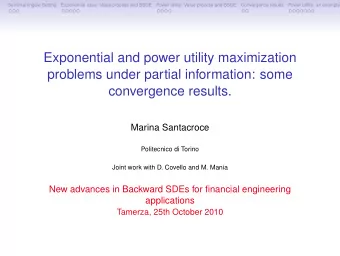 Exponential and power utility maximization  problems under partial information: some  convergence