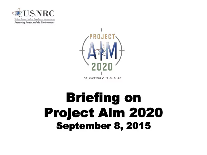 briefing on briefing on