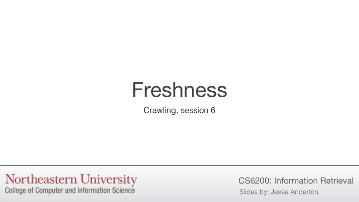 freshness