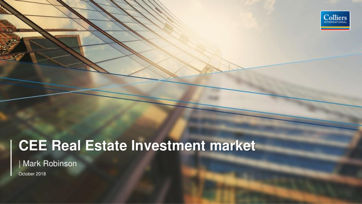 cee real estate investment market
